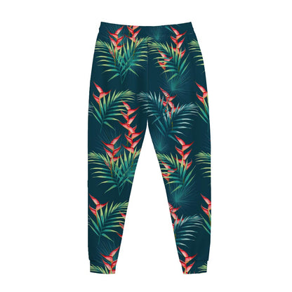Tropical Plants Hawaii Pattern Print Jogger Pants