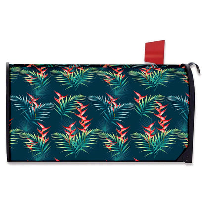 Tropical Plants Hawaii Pattern Print Mailbox Cover