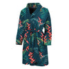 Tropical Plants Hawaii Pattern Print Men's Bathrobe