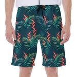 Tropical Plants Hawaii Pattern Print Men's Beach Shorts