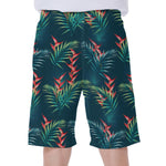 Tropical Plants Hawaii Pattern Print Men's Beach Shorts