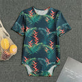 Tropical Plants Hawaii Pattern Print Men's Bodysuit