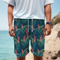 Tropical Plants Hawaii Pattern Print Men's Cargo Shorts