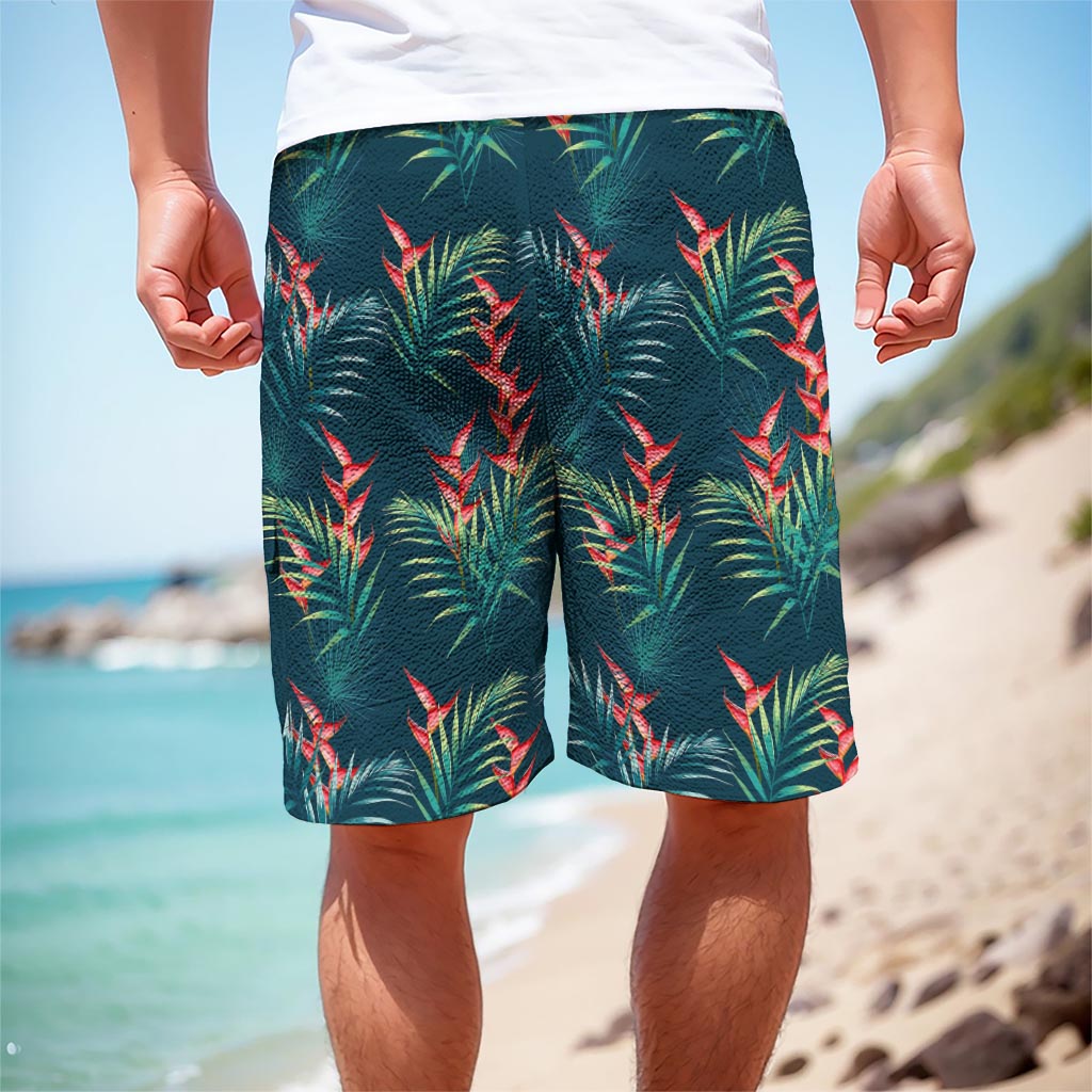 Tropical Plants Hawaii Pattern Print Men's Cargo Shorts