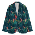 Tropical Plants Hawaii Pattern Print Men's Cotton Blazer