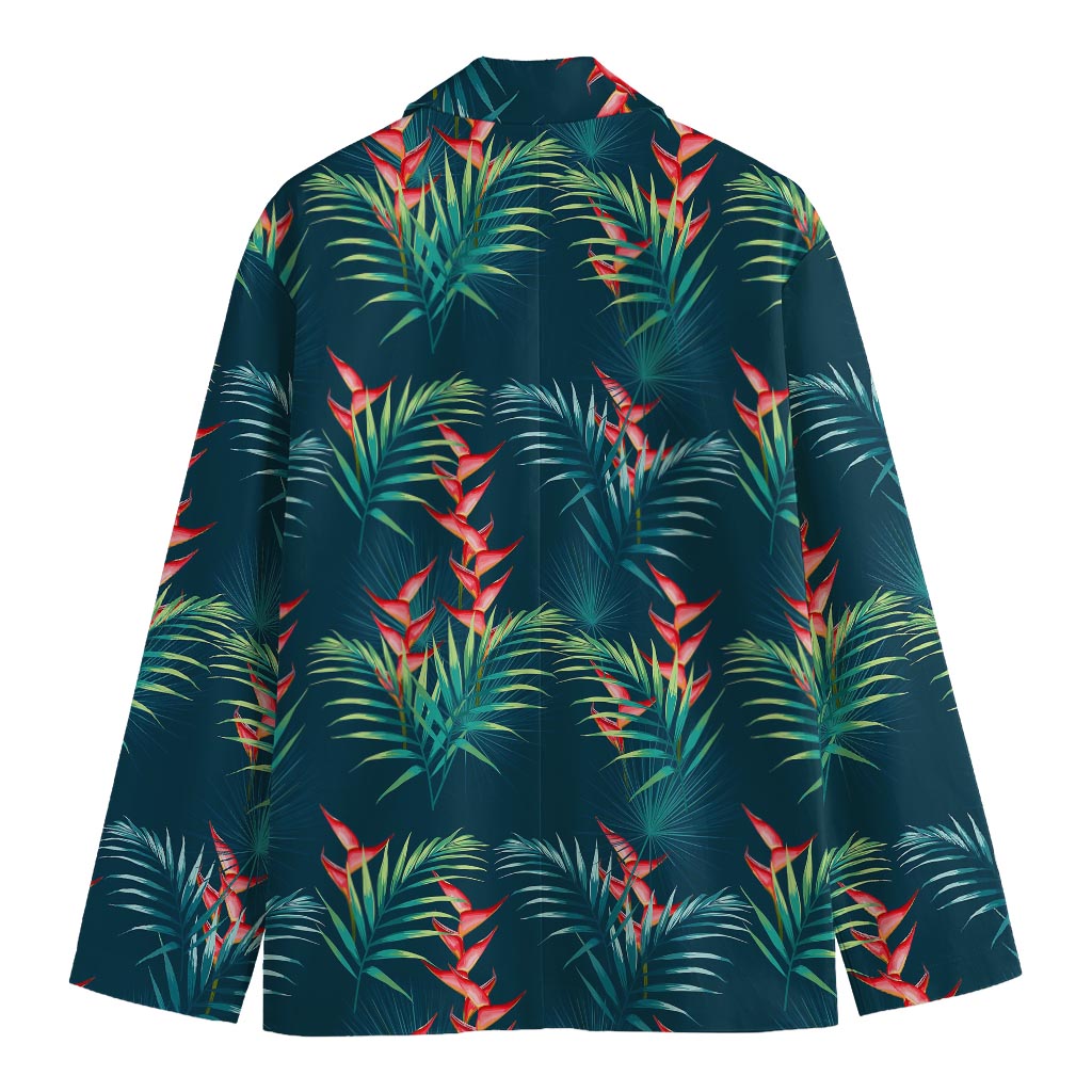 Tropical Plants Hawaii Pattern Print Men's Cotton Blazer