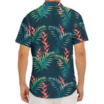 Tropical Plants Hawaii Pattern Print Men's Deep V-Neck Shirt