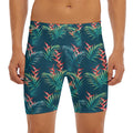 Tropical Plants Hawaii Pattern Print Men's Long Boxer Briefs