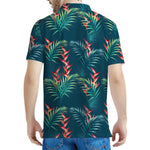 Tropical Plants Hawaii Pattern Print Men's Polo Shirt