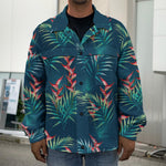 Tropical Plants Hawaii Pattern Print Men's Shirt Jacket