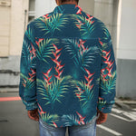 Tropical Plants Hawaii Pattern Print Men's Shirt Jacket