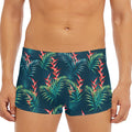 Tropical Plants Hawaii Pattern Print Men's Short Boxer Briefs
