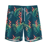 Tropical Plants Hawaii Pattern Print Men's Sports Shorts