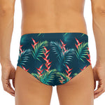 Tropical Plants Hawaii Pattern Print Men's Triangle Swim Briefs
