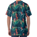 Tropical Plants Hawaii Pattern Print Men's Velvet T-Shirt