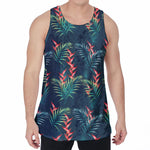 Tropical Plants Hawaii Pattern Print Men's Velvet Tank Top