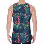 Tropical Plants Hawaii Pattern Print Men's Velvet Tank Top
