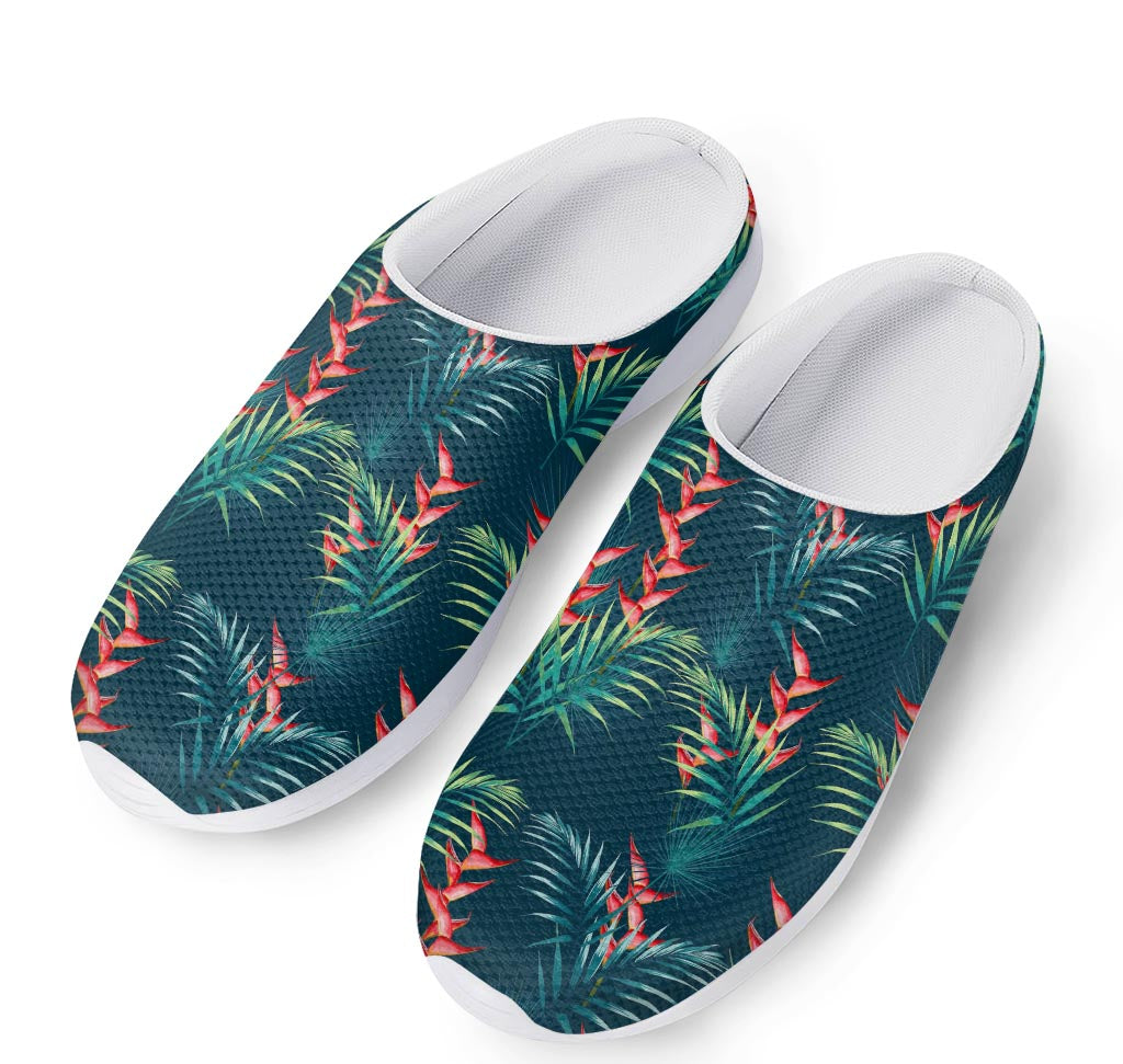 Tropical Plants Hawaii Pattern Print Mesh Casual Shoes