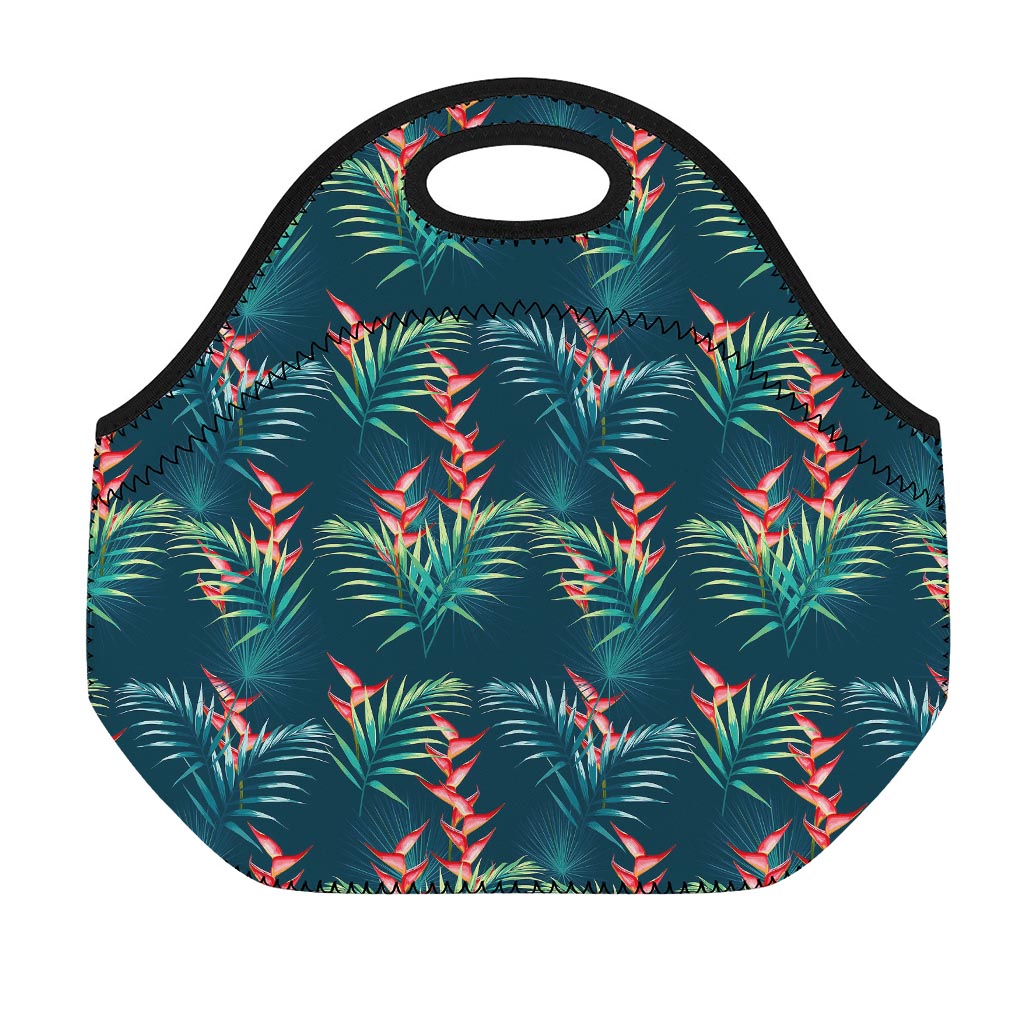 Tropical Plants Hawaii Pattern Print Neoprene Lunch Bag