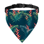Tropical Plants Hawaii Pattern Print Over The Collar Dog Bandana