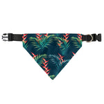 Tropical Plants Hawaii Pattern Print Over The Collar Dog Bandana