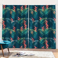 Tropical Plants Hawaii Pattern Print Pencil Pleat Curtains
