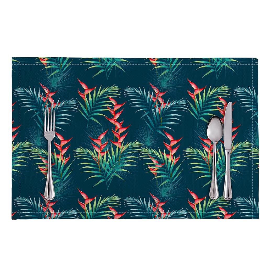 Tropical Plants Hawaii Pattern Print Placemat