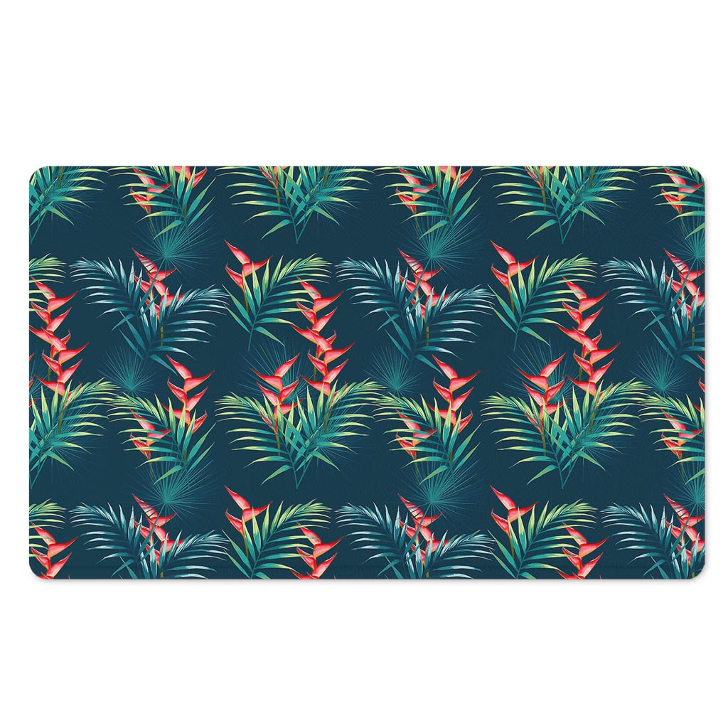 Tropical Plants Hawaii Pattern Print Polyester Doormat