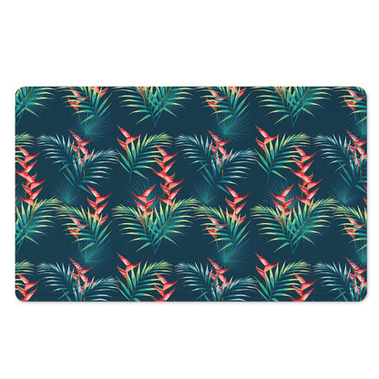 Tropical Plants Hawaii Pattern Print Polyester Doormat
