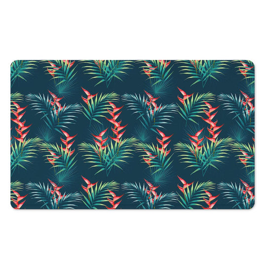 Tropical Plants Hawaii Pattern Print Polyester Doormat