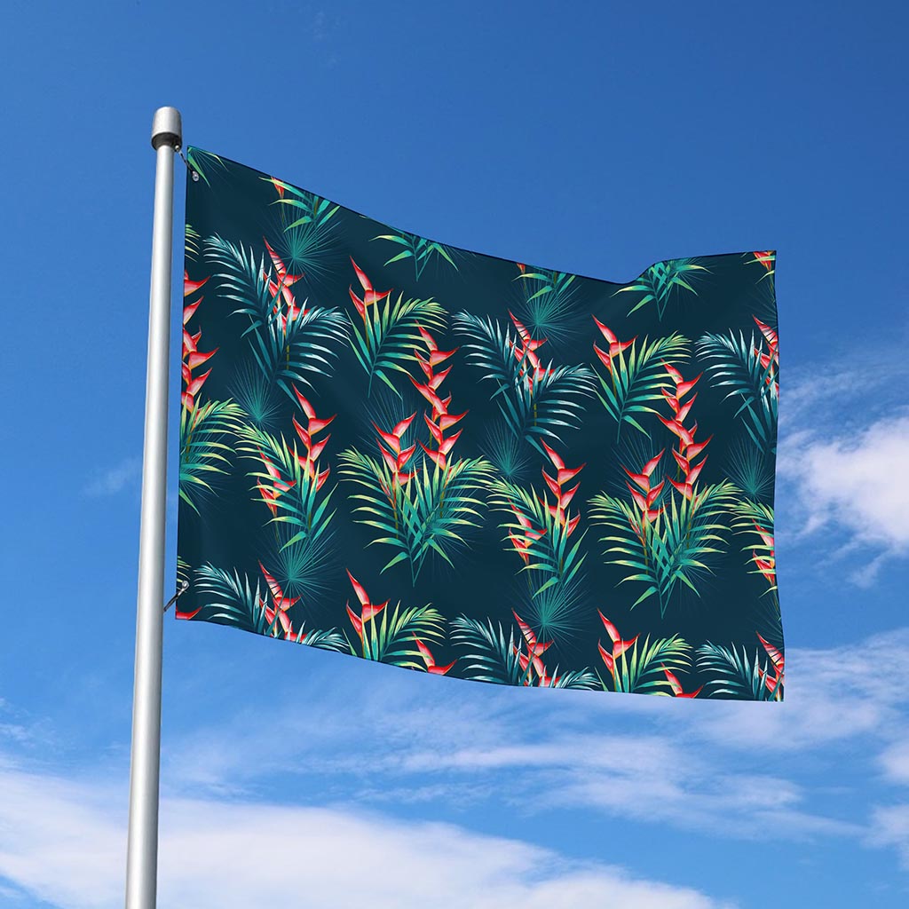 Tropical Plants Hawaii Pattern Print Polyester Flag