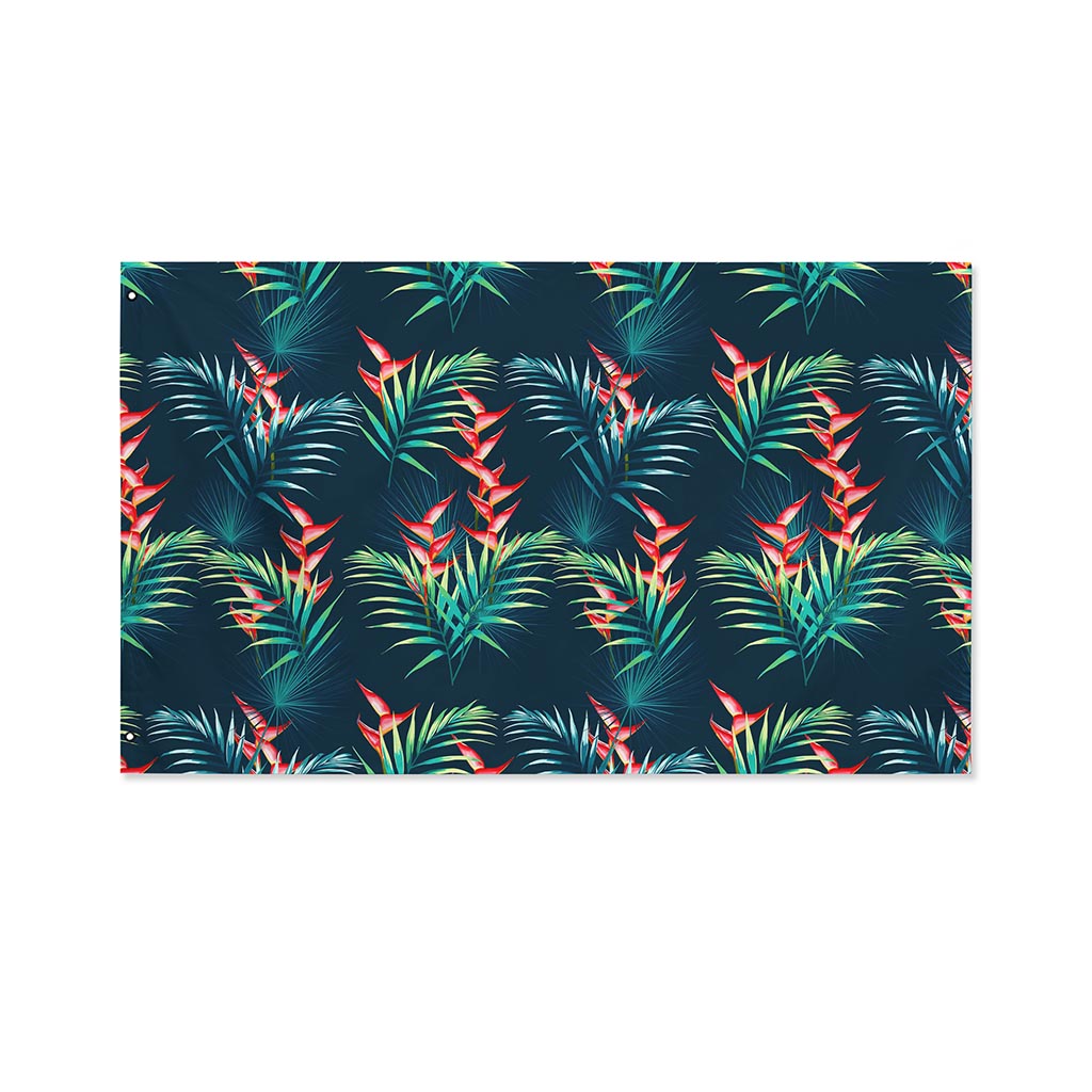 Tropical Plants Hawaii Pattern Print Polyester Flag