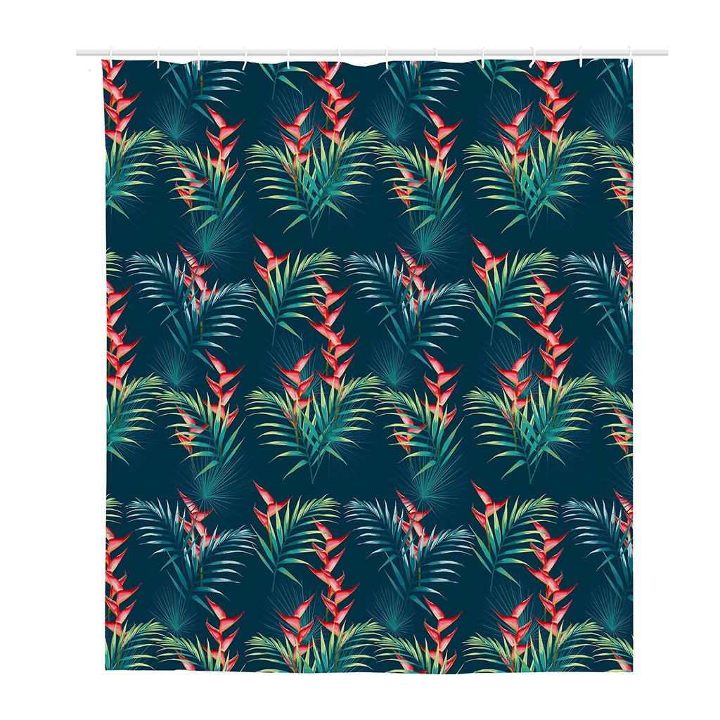 Tropical Plants Hawaii Pattern Print Polyester Shower Curtain