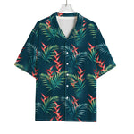 Tropical Plants Hawaii Pattern Print Rayon Hawaiian Shirt