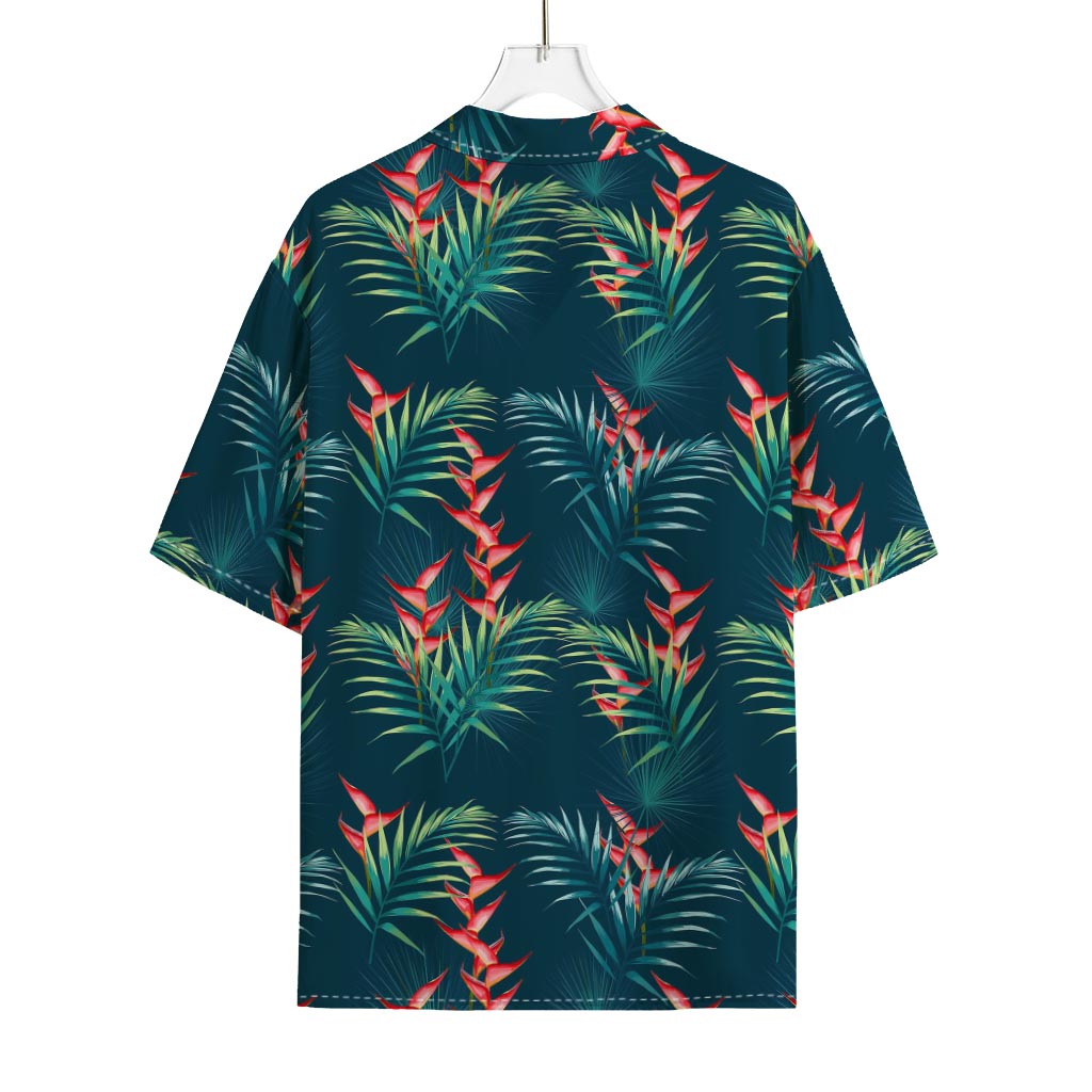 Tropical Plants Hawaii Pattern Print Rayon Hawaiian Shirt