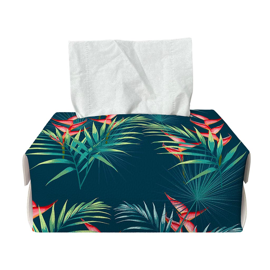 Tropical Plants Hawaii Pattern Print Rectangle Tissue Box Cover