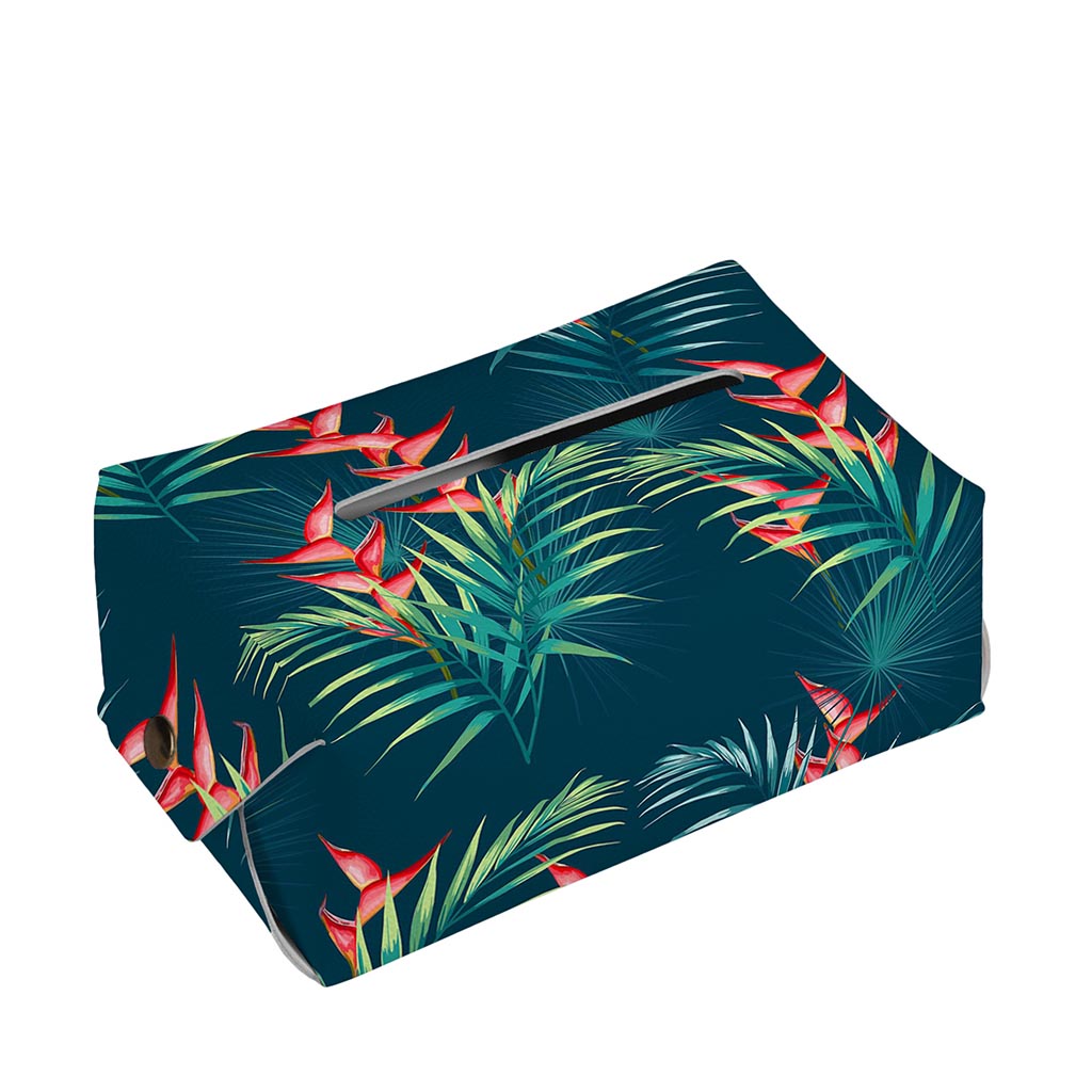 Tropical Plants Hawaii Pattern Print Rectangle Tissue Box Cover