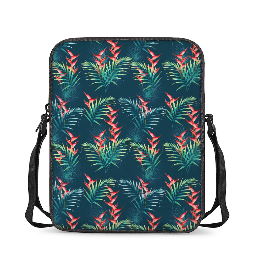 Tropical Plants Hawaii Pattern Print Rectangular Crossbody Bag