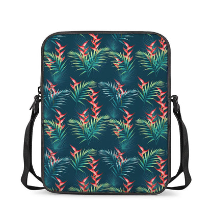Tropical Plants Hawaii Pattern Print Rectangular Crossbody Bag