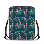 Tropical Plants Hawaii Pattern Print Rectangular Crossbody Bag