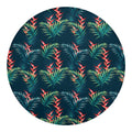 Tropical Plants Hawaii Pattern Print Round Blanket