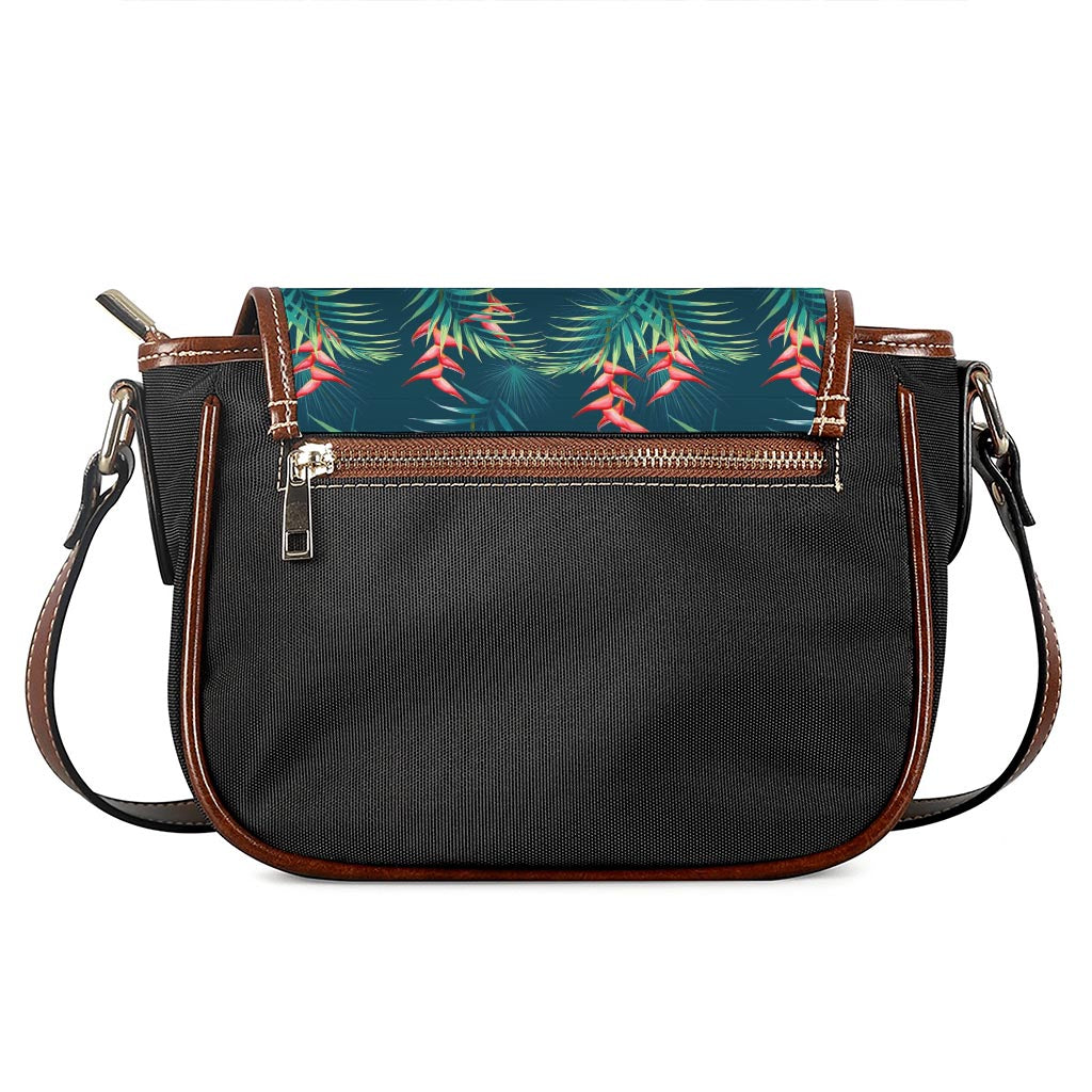 Tropical Plants Hawaii Pattern Print Saddle Bag