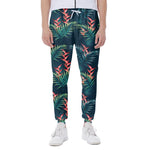 Tropical Plants Hawaii Pattern Print Scuba Joggers