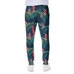 Tropical Plants Hawaii Pattern Print Scuba Joggers