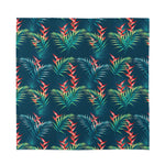 Tropical Plants Hawaii Pattern Print Silk Bandana