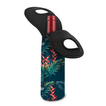 Tropical Plants Hawaii Pattern Print Single Neoprene Wine Tote