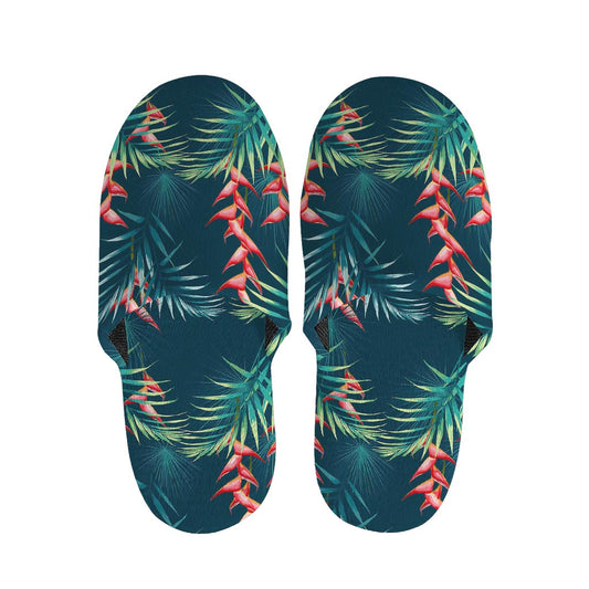 Tropical Plants Hawaii Pattern Print Slippers