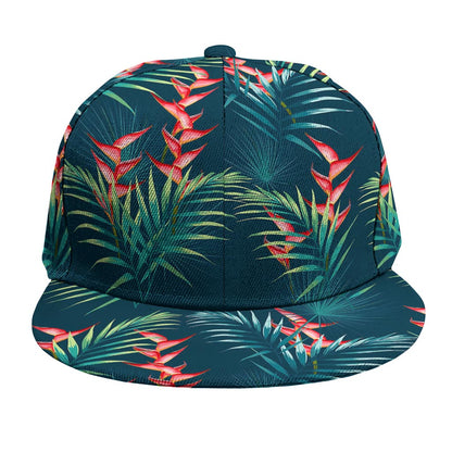 Tropical Plants Hawaii Pattern Print Snapback Cap