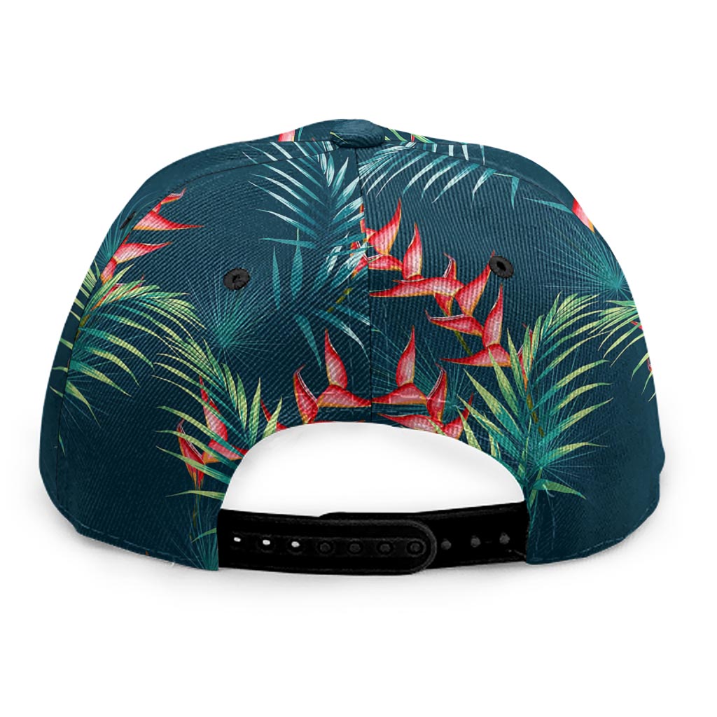 Tropical Plants Hawaii Pattern Print Snapback Cap