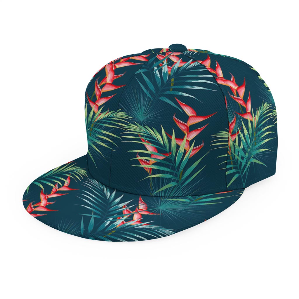 Tropical Plants Hawaii Pattern Print Snapback Cap